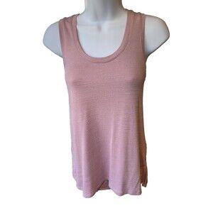 Workshop Republic Women's Medium Top Tunic Dusty Rose Pink Scoop High Low EUC